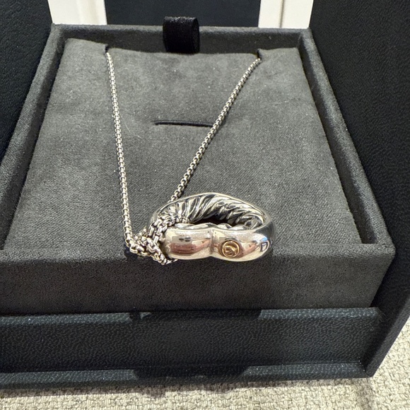 DAVID YURMAN CABLE HEART PENDANT NECKLACE - Picture 3 of 3